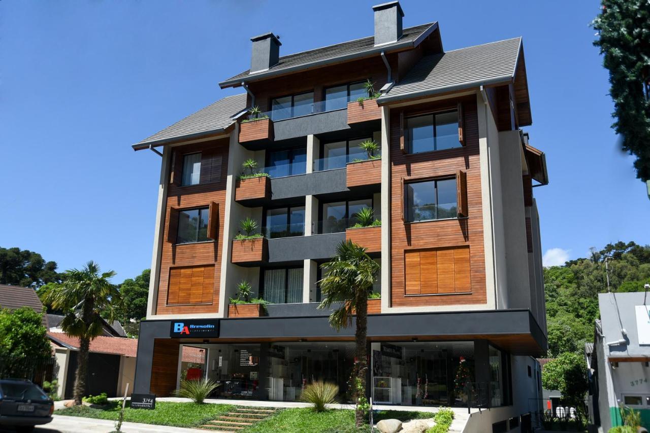 Rosa Apartamento Centro Victória Blue e Green Gramado Exterior foto