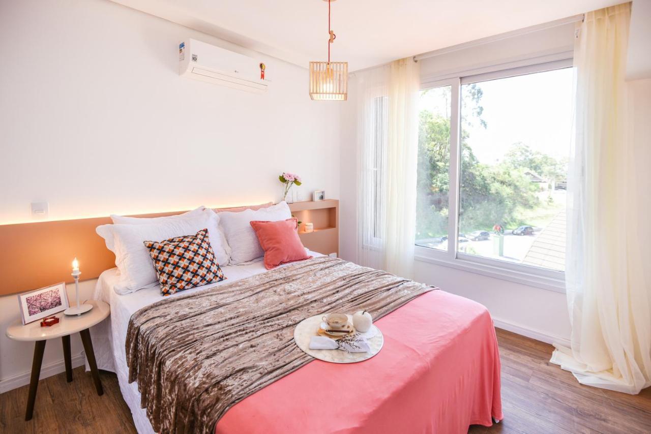 Rosa Apartamento Centro Victória Blue e Green Gramado Exterior foto